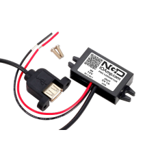 DC/DC Power Converter 12V DC Input to 5V DC Output at 1 Amp Wire to USB